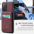thumbnail image 6 of Phone Case for Samsung Galaxy A53 5G, Back Credit Card Holder Wallet Cover Study Kickstand PU Leather Magnetic Clasp RFID Blocking Case for Samsung Galaxy A53 5G Cases Women, Red, 6 of 9