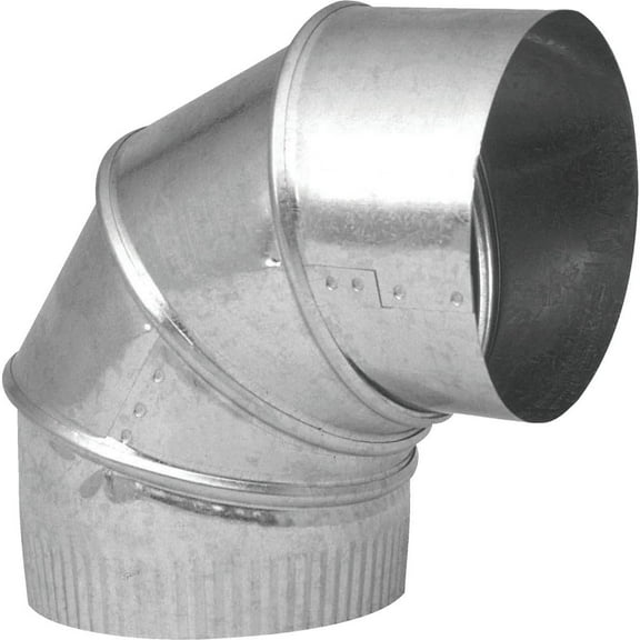Imperial Manufacturing 3 in. Dia. x 3 in. Dia. Adjustable 90 deg. Galvanized Steel Elbow Exhaust