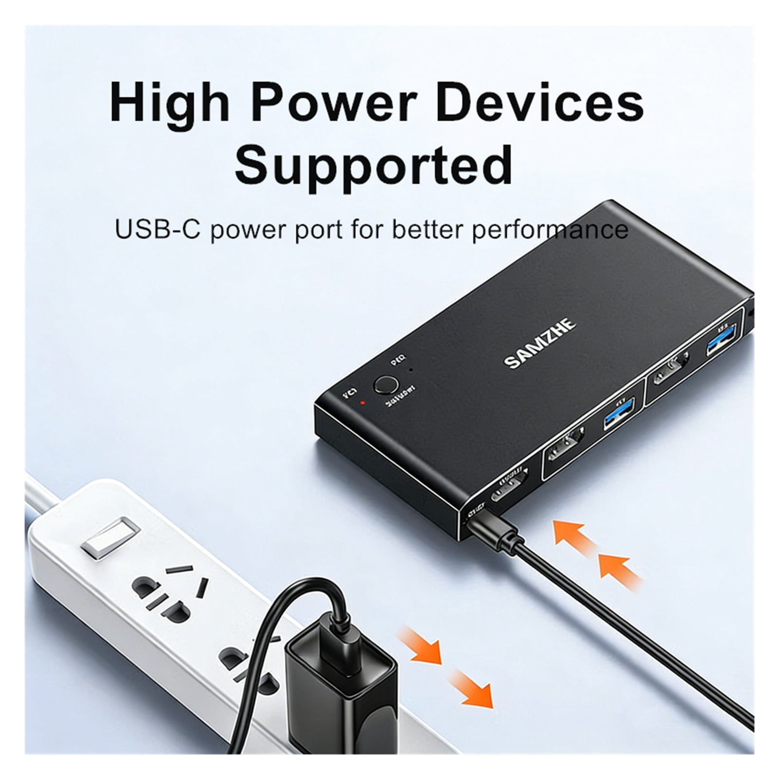 4K 60Hz KVM Switch 2 PC 1 Monitor, Ultra HD Selector with 4 USB 3.0