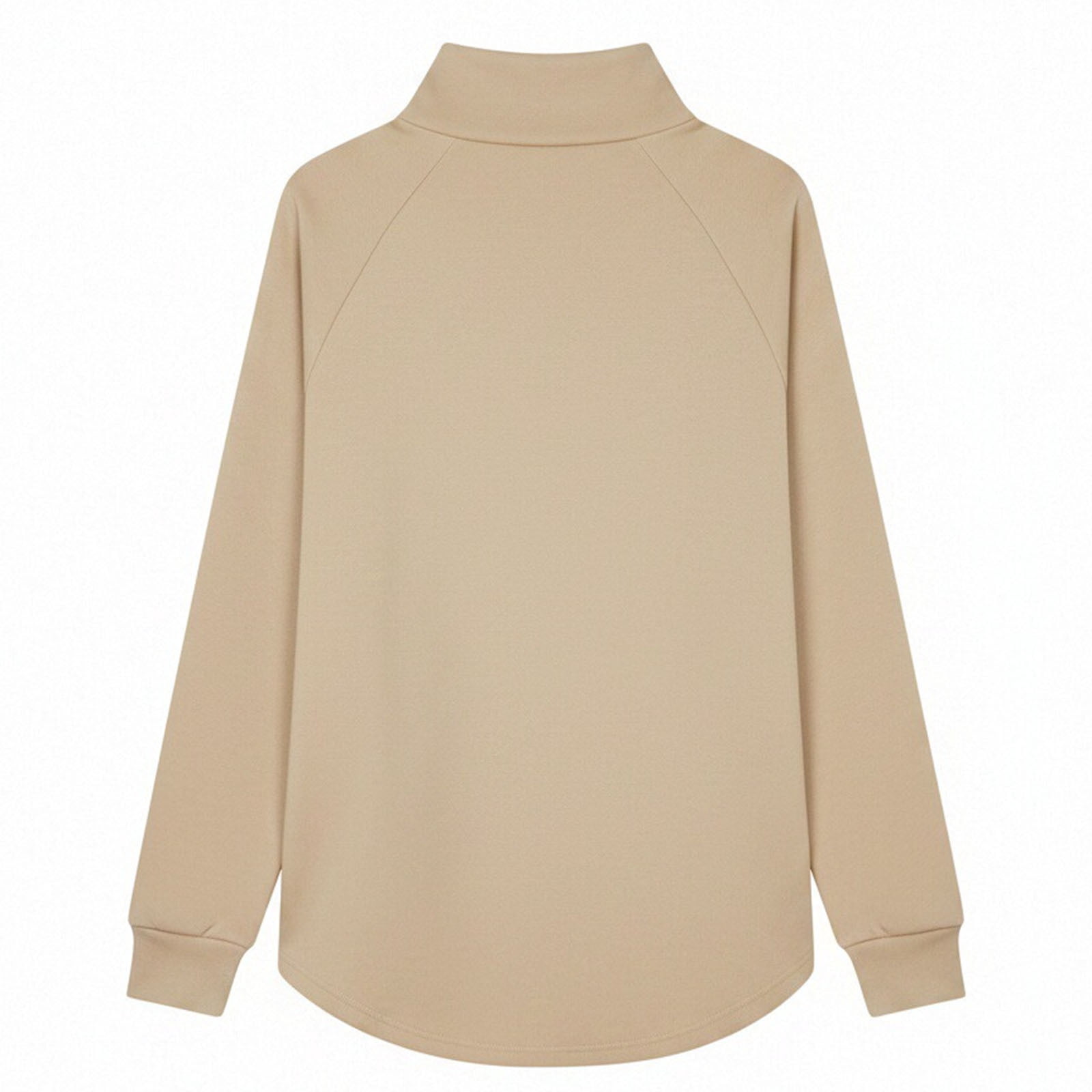 Kinrui Womens Mock Neck Sweatshirts Collared Button Placket Pullover Tops Lounge Wear L