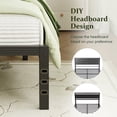 thumbnail image 5 of Siblance 14 inch Queen Metal Platform Bed Frame, Heavy Duty, No Box Spring, Noise Free, Easy Assembly, Black, 5 of 8