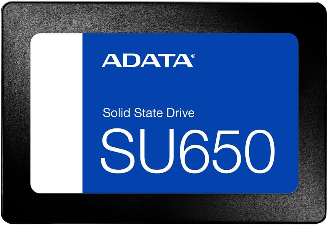 ADATA SU650 512GB Internal SSD 2.5” SATA III Solid State Drive, 3D NAND, Up to 520MB/s, Model ASU650SS-1TT-R