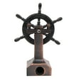 thumbnail image 3 of Bronze Metal Ships Helm Ship Wheel Miniature Replica Die Cast Pencil Sharpener, 3 of 3