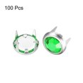 thumbnail image 3 of Unique Bargains 100Pack 6mm Rhinestone Stud Refills Embellishment Decorative Rivets Green, 3 of 7