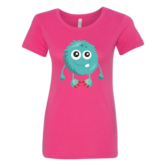 Inktastic Furry Monster, Blue Monster, Cute Monster, Silly Women's T-Shirt