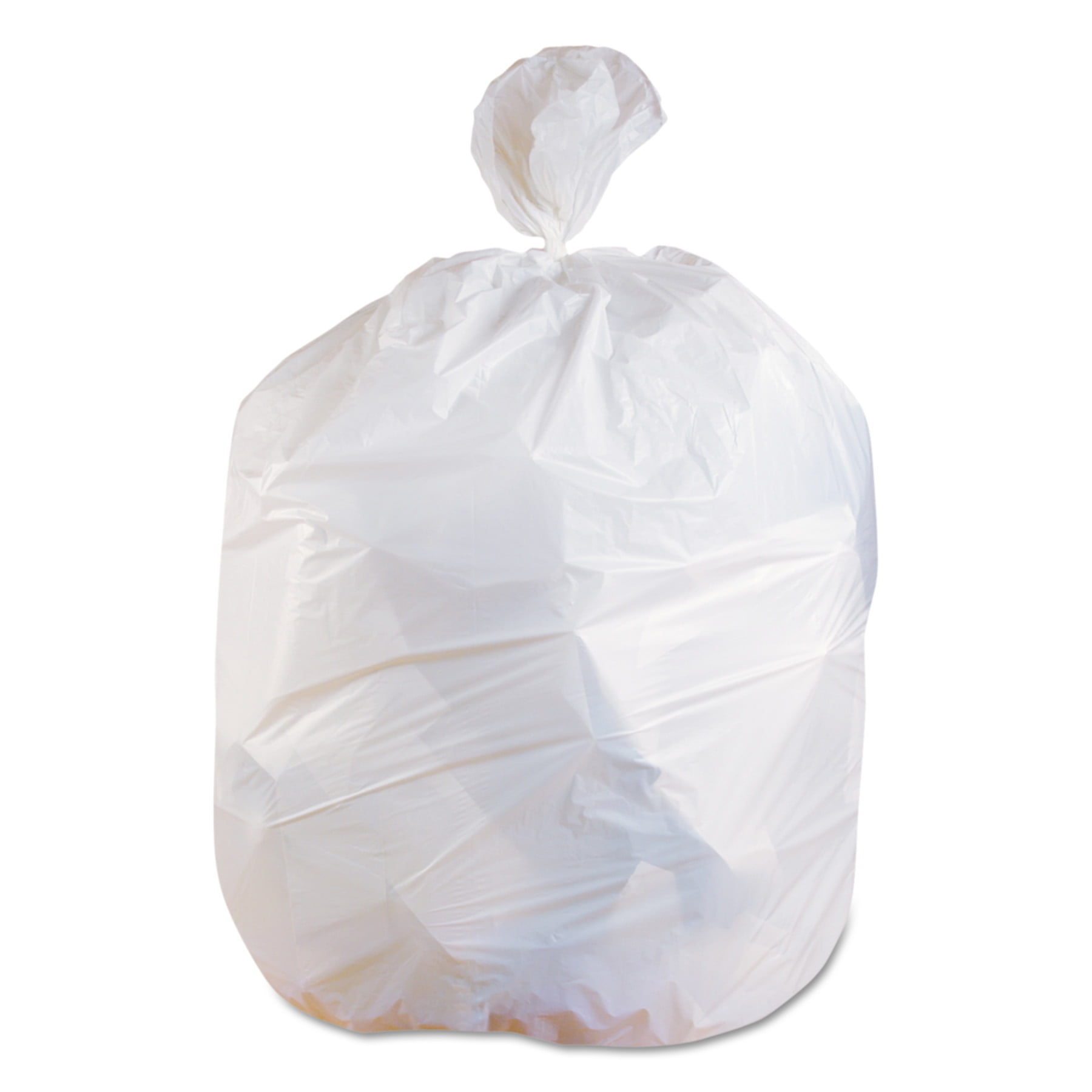 NEW 50 pcs Low Density 1 Mil 40" x 46" 40-45 gallon Trash Can Liner Bag CLEAR 