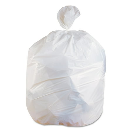 

Heritage Low-Density Trash Bags 33 gal 0.75 mil 30 x 39 White 150/Carton