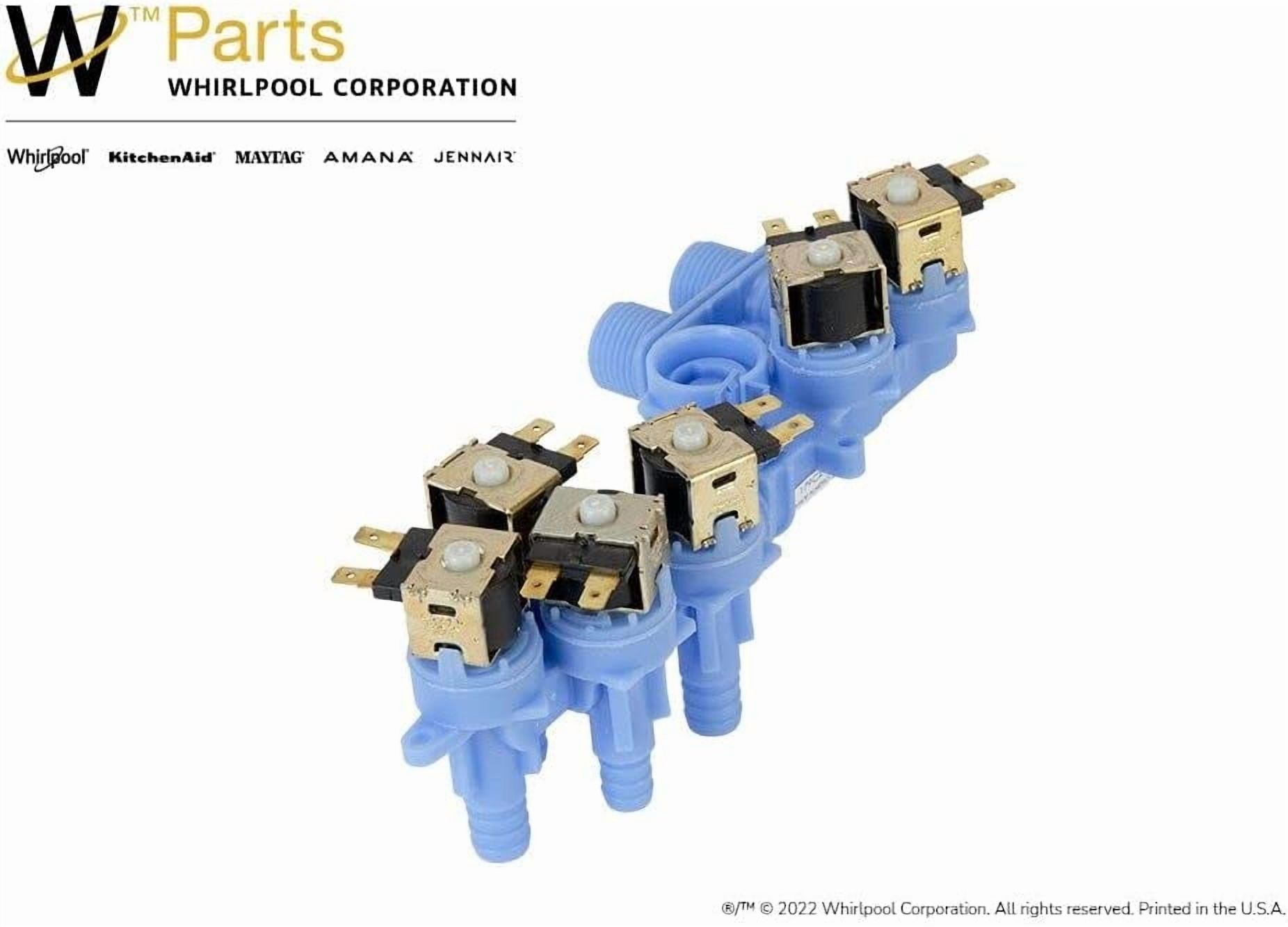 Whirlpool W10853723 Water Inlet Valve, Blue