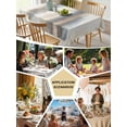 thumbnail image 5 of Beige Gray Tablecloth Rectangle Table Cloth 60x84 , Waterproof Tablecloth Outdoor Table Cloth, Abstract Grunge Mottled Neutral Texture Washable Table Cover for Kitchen Dining Party, 5 of 8