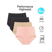 Barbra Womens Panties Seamless High Waist Brief Small to Plus Sizes Multi-Pack