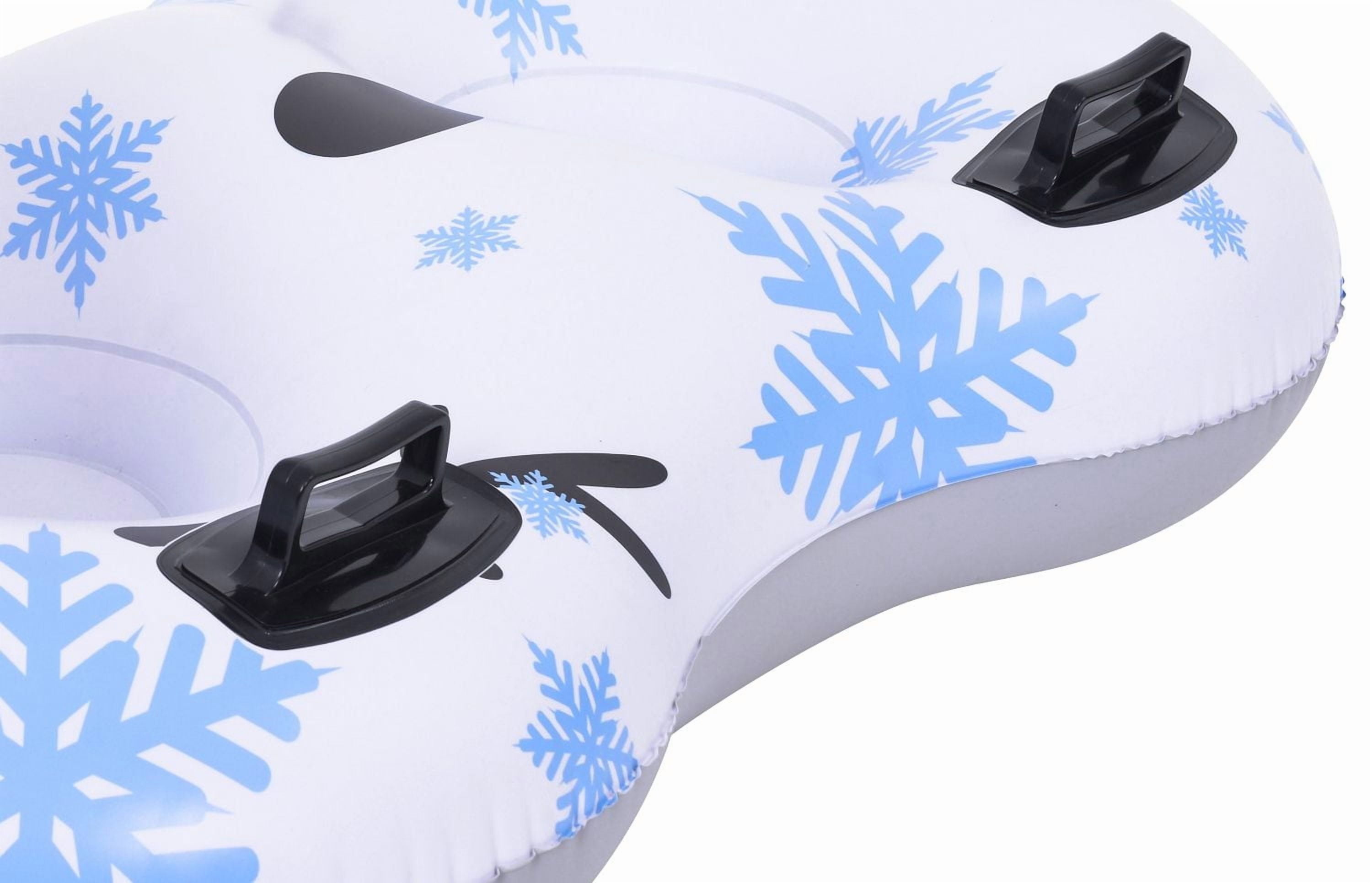 Pathfinder Unisex Inflatable Snowman Dual 2 person snow tube for ages 3 years +