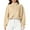 Beige-Fashion Sweatshirts, variant on Xcmzpl Women's Zip Up Sweatshirts Basic Solid Color V Neck Sweatshirt Lightweight Pullover Tops Comfort Long Sleeve Shirts Fall Clothes