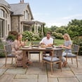 thumbnail image 4 of Dayalane Outdoor Dining Chairs Set of 6, Rope Rattan Patio Chairs with Cushions & Armrests, Weather-Resistant Metal Frame for Patio, Balcony/Bistro, Dark Grey, 4 of 12