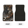 thumbnail image 2 of Naloa Leopard On Tree Branch Car Foot Mat Set of 4 Pieces - Universal Floor Liner Neoprene Full Set Floor Mats for Cars Trucks SUV, 2 of 7