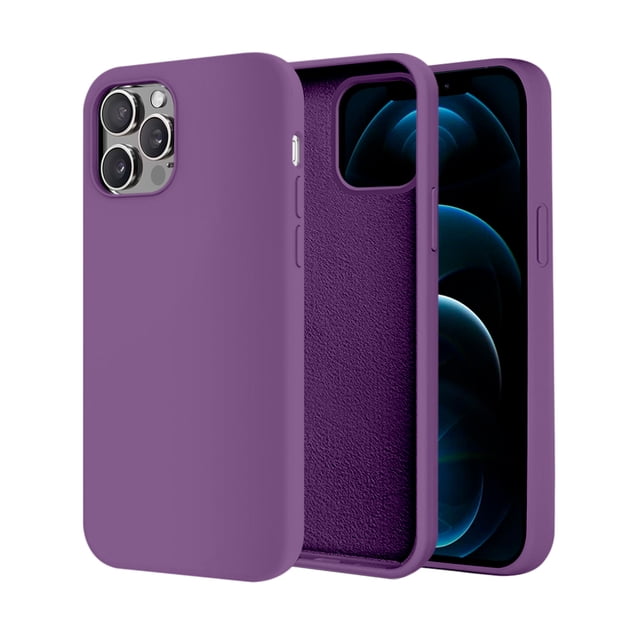 Funda de Protección para iPhone 12 Pro - Sovico - Silicón con Forro de Microfibra