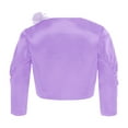 thumbnail image 4 of TiaoBug Kids Girls Sparkly Sequins Ruffled Short Coat - Birthday Party Wear Lavender 4, 4 of 6