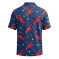 thumbnail image 4 of Mfakffe Hawaiian Mens Golf Shirts Casual Short Sleeve Polo Shirt Summer Big and Tall Collared Top Comfortable Cotton Tee (Yellow, 2XL), 4 of 5