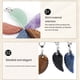 thumbnail image 5 of Qarigey Mujer piedras colgante encanto collar joyería cuello cadena niñas señoras gargantilla para hombre boda collares regalo de Ropa, zapatos y accesorios Miscelánea Obsidiana+Cadena, 5 of 6