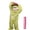 Light Green, variant on Funny Adult Big Mouth Monster Pajama Costume with Comb and Shoes, Plush Fleece Hooded Jumpsuit, Cozy One Piece Sleepwear for Halloween, Cosplay and Pajama Parties