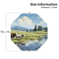 thumbnail image 2 of Vsdgher Pasture Cow Print Leather Coasters for Drinks, Durable Drink Coasters 4 Set for Tabletop Protection, Luxurious Home Décor and Housewarming Gift-Octagon, 2 of 6