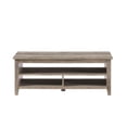 thumbnail image 4 of 48" Grooved Panel Sided Wood Coffee Table - Gray Wash, 4 of 6