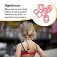 thumbnail image 2 of thinsony 20 Pcs Bandeau Haute Élasticité Extensible Style Preppy Coloré Haute Densité Sans Accroc Accessoires Chouchou Fluorescent Rose, 2 of 7