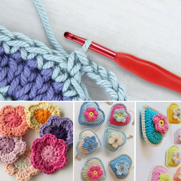 Crochet Kit Crochet Hooks Set Ergonomic Handle Strong Durable Colorful With  Crochet Bag For Beginner ANGGREK Otros