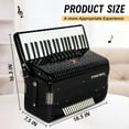 thumbnail image 3 of Accordion, 37 Keys 96 Bass Professional Accordion for Beginners and Advanced Players with Backpack and Strap, 3 of 7