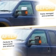 thumbnail image 2 of Reemplazo de Cubierta de Espejo Retrovisor Izquierda y Derecha Unique Bargains para Ford Excursion F150 F250 F350 Truck 1 Juego Negro Brillante, 2 of 6