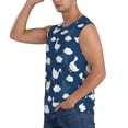 thumbnail image 3 of Pofeuu Cute Goose On Blue Sky Print Men's Muscle T-Shirt, Sleeveless, Muscle Tank, Classic Muscle Tee Top For Men Casual Sleeveless Muscle T-Shirt Trendy Clothes-XX-Large, 3 of 7