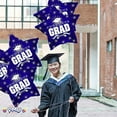 thumbnail image 6 of PMU Grad Congrats Star 18in Mylar Balloon Navy Pkg/5, 6 of 7