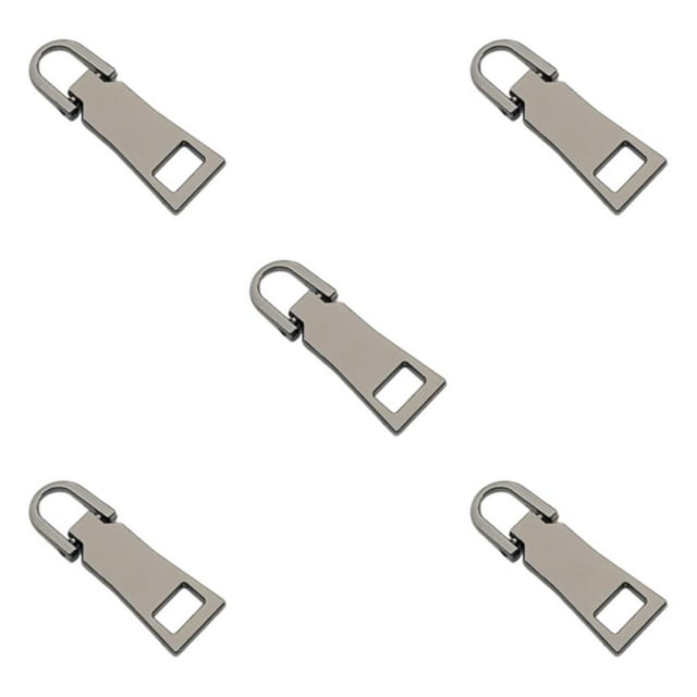 Guardoinrt 3pack/lot Reusable Zippers Replacement Header - Practical And Wide Application Widely Zippers Slider No. 5 * Gun color 5Set