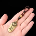 thumbnail image 4 of 4PC Brass Bagua Talisman Pendant Keychain Feng Shui Amulet for Men and Women Car Hanging Decoration Accessory, 4 of 5