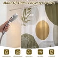 thumbnail image 4 of Dznils Boho Shower Curtain with Hooks, Modern Abstract Fabric Bathroom Curtain, 72" x 72", Deep Coffee, 4 of 9