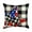 H005- Style E, variant on Heart Decorations, Throw Pillow Covers, 4Th of July Decorations, 18X18 in Linen, God Bless America, Red White Blue, Buffalo Check Bow, Patriotic Decor, Home Decor, 1 Pc