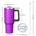 thumbnail image 2 of Modern 40oz Tumbler– Stainless Steel Insulated Tumbler with Handle and Straw, Large Capacity Travel Cup for Hot & Cold Drinks, 2 of 7