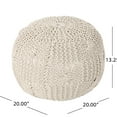 thumbnail image 3 of Cotton Pouf, 20x20x14 inches / Comfortable Floor Cushion for Relaxing, 3 of 3
