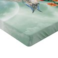 thumbnail image 2 of Ambesonne Animal Fitted Sheet, Bird with Flower Branch, Twin XL Size, Orange Green, 2 of 3