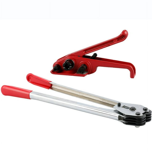 Pallet Packaging Strapping Banding Kit, PET Plastic Steel Strapping Special Baling Machine Plastic Steel Strap Tightener Plastic Steel Manual Baling Machine ,Enhanced Work Efficiency