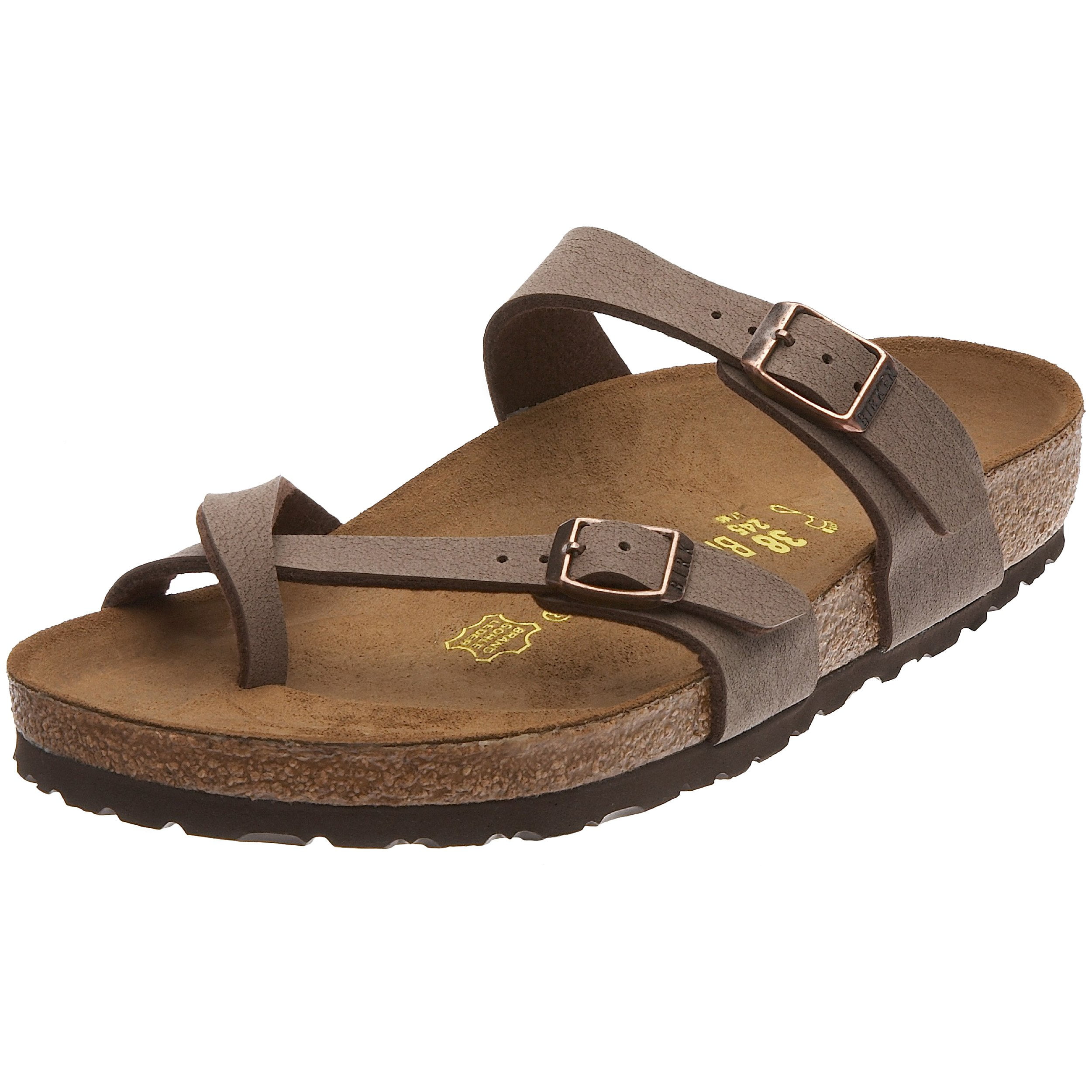Birkenstock 71061: Unisex Mayari Birkibuc Mocha Walking Sandals ...