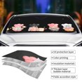 thumbnail image 3 of Disketp Windshield Sun Shade, Car Sun Shade for Front Window Baker Gnome Sunshades Sun Visor Protector Blocks UV Rays Foldable, 3 of 5
