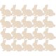 thumbnail image 1 of 30PCS Easter Wooden Embellishments Rabbits Cutout Hanging Ornaments for Easter Decor, 1 of 5