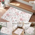 thumbnail image 6 of Area Rugs 2x3,Retro Farmhouse Blossoms Flower with Leaf Non Slip Washable Rug Indoor Carpet Soft Floor Rugs for Home Living Room Bedroom Dining Room Office, 6 of 9