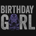 thumbnail image 2 of Girl's Star Wars Distressed Darth Vader Birthday Girl Graphic T-Shirt, 2 of 4