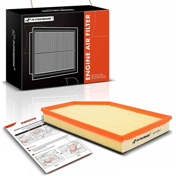 A-Premium Engine Air Filter Compatible with Volvo S60, S60 Cross Country, S80, V60, V60 Cross Country, XC60, XC70, 2015-2018, 2.0L 4.4L, Replace# 30748212