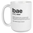 thumbnail image 1 of Bae Also Means Poop In Danish Hilarious Coffee & Tea Gift Mug For A Language Teacher, Writer, Journalist, Girlfriend, Boyfriend, Wife, Husband, Linguists, Men, And Women (15oz), 1 of 4