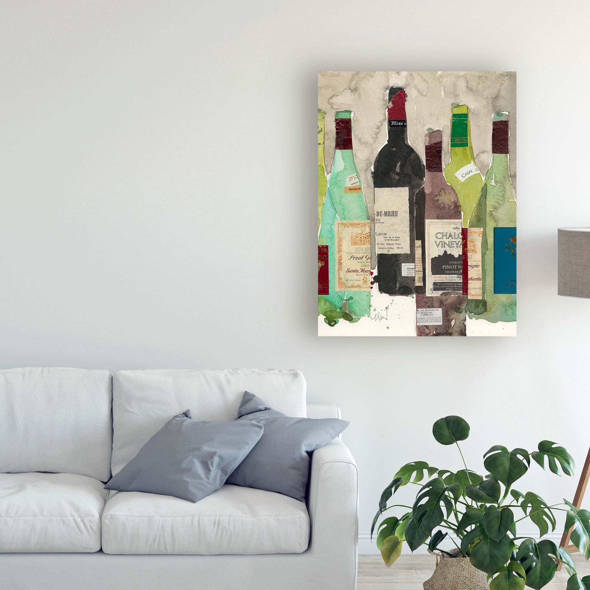 Trademark Fine Art 'Red or White I' Canvas Art by Samuel Dixon