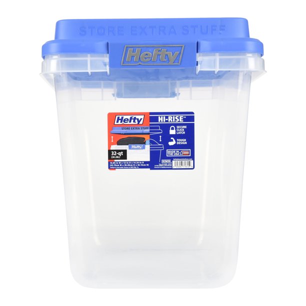 Hefty HIRISE 32 qt. Storage Bin