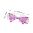 thumbnail image 3 of 2pc Clear Waterproof Goggles Summer Essentials Impact Resistant Protective Glasses Candy Colored Frames Windproof Dustproof Safety Eyewear Water Party Supplies, 3 of 7