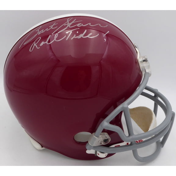 Collectible Bart Starr Autographed Alabama Crimson Tide Full Size Replica Helmet "Roll Tide" TriStar Holo #7103071
